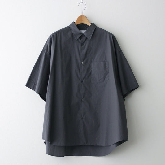 Broad S/S Oversized Regular Collar Shirt #C.GRAY [GM241-50003B]