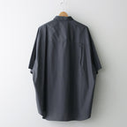 Broad S/S Oversized Regular Collar Shirt #C.GRAY [GM241-50003B]