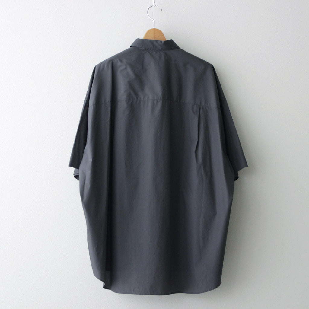 Broad S/S Oversized Regular Collar Shirt #C.GRAY [GM241-50003B]