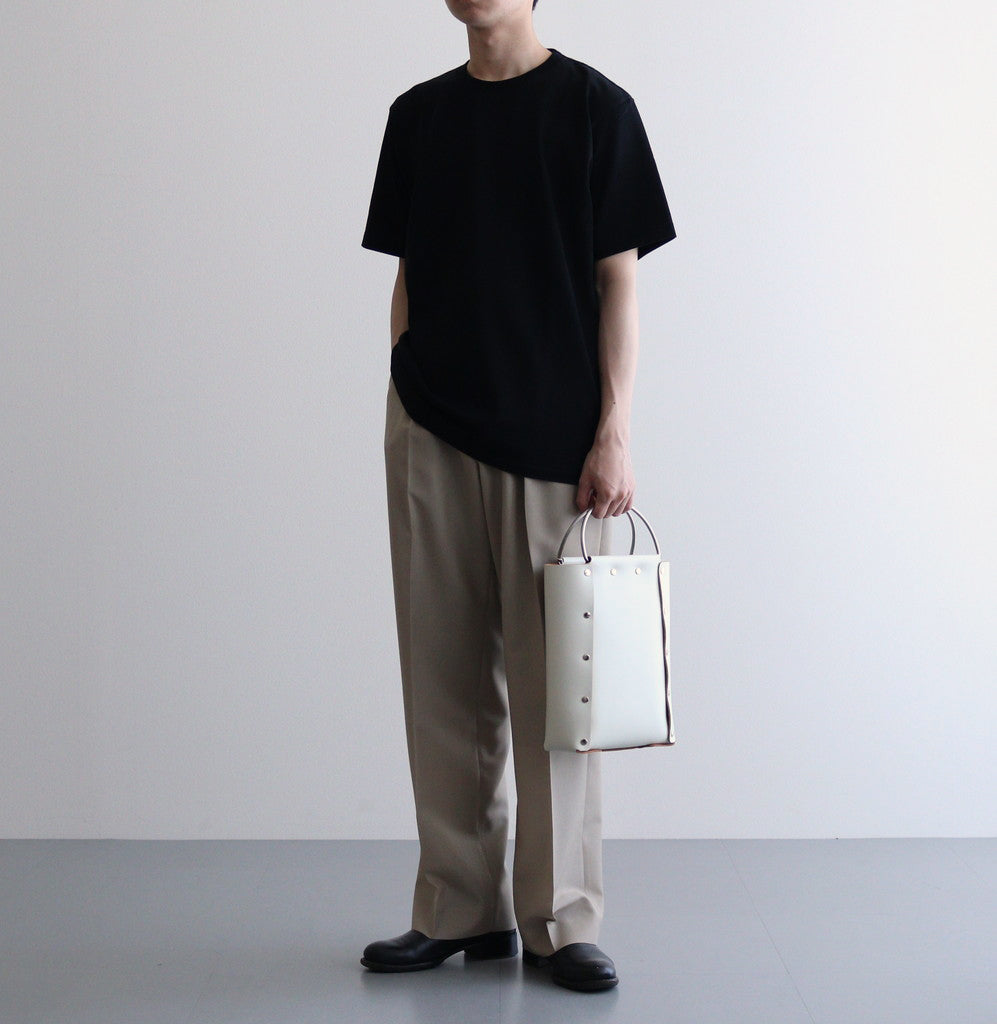 LUSTER PLAITING TEE #BLACK [A00SP02GT]