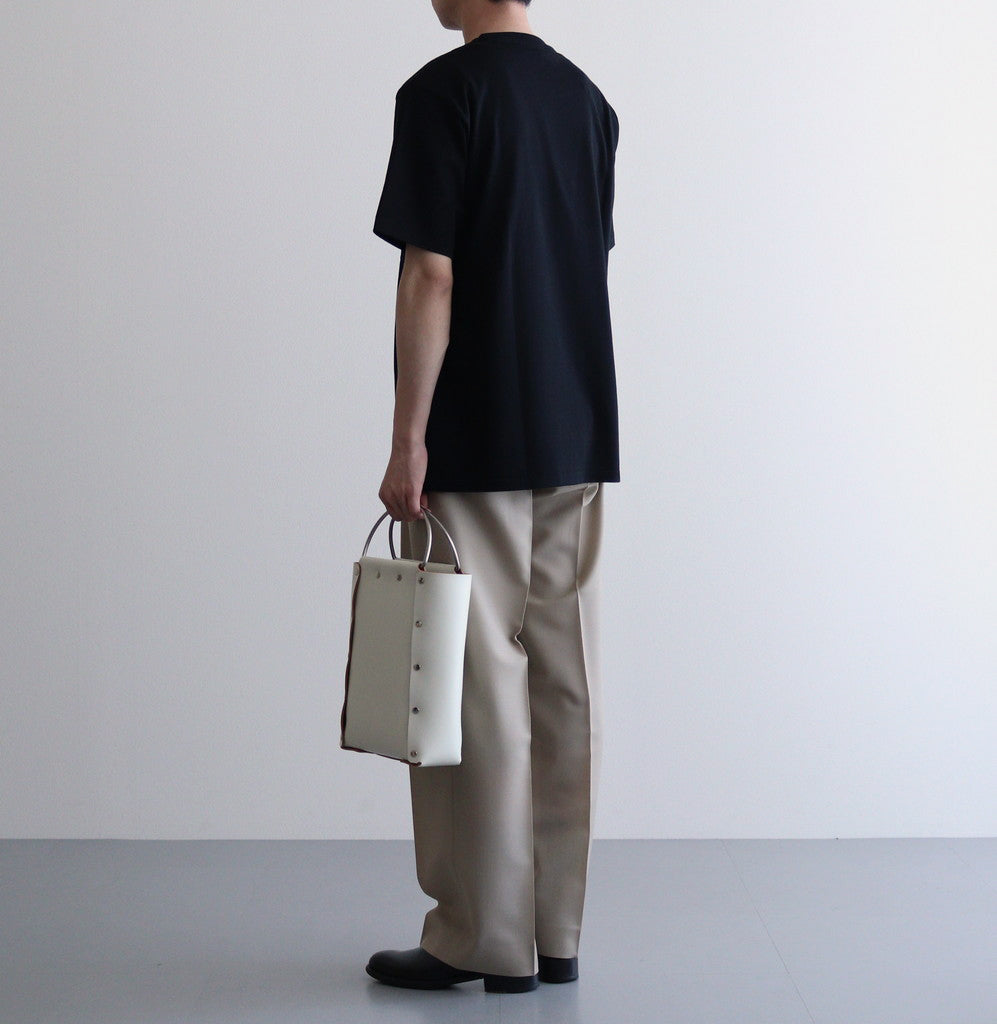 LUSTER PLAITING TEE #BLACK [A00SP02GT]