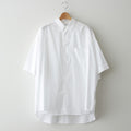 Broad S/S Oversized Regular Collar Shirt #WHITE [GM241-50003B]