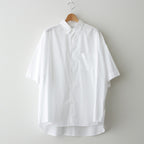 Broad S/S Oversized Regular Collar Shirt #WHITE [GM241-50003B]