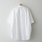 Broad S/S Oversized Regular Collar Shirt #WHITE [GM241-50003B]