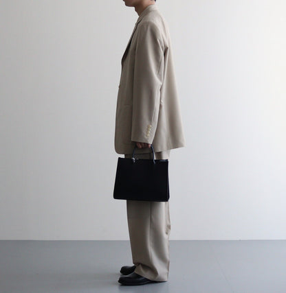 TROPICAL WOOL KID MOHAIR SLACKS #GRAY BEIGE [A24SP03WM]