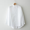 Broad L/S Oversized Regular Collar Shirt #WHITE [GL241-50006B]