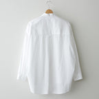 Broad L/S Oversized Regular Collar Shirt #WHITE [GL241-50006B]