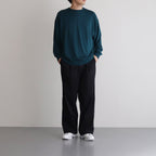 Wool Honeycomb Crew Neck Thermal #D.GREEN [GU233-70138]
