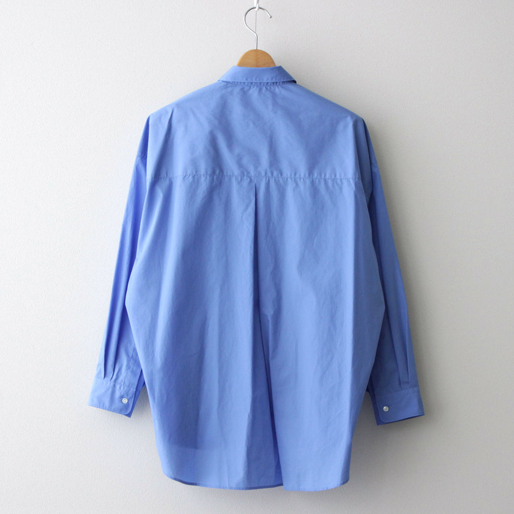 Broad L/S Oversized Regular Collar Shirt #BLUE [GL241-50006B]