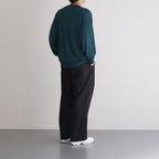 Wool Honeycomb Crew Neck Thermal #D.GREEN [GU233-70138]