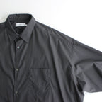 Broad S/S Oversized Regular Collar Shirt #C.GRAY [GM241-50003B]