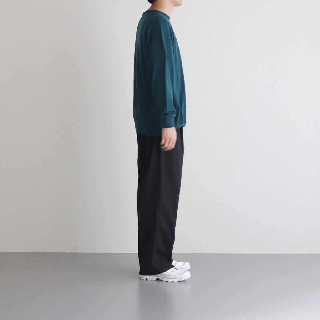 High Gauge Knit Oversized Crew Neck #GREEN [GU233-80251C]