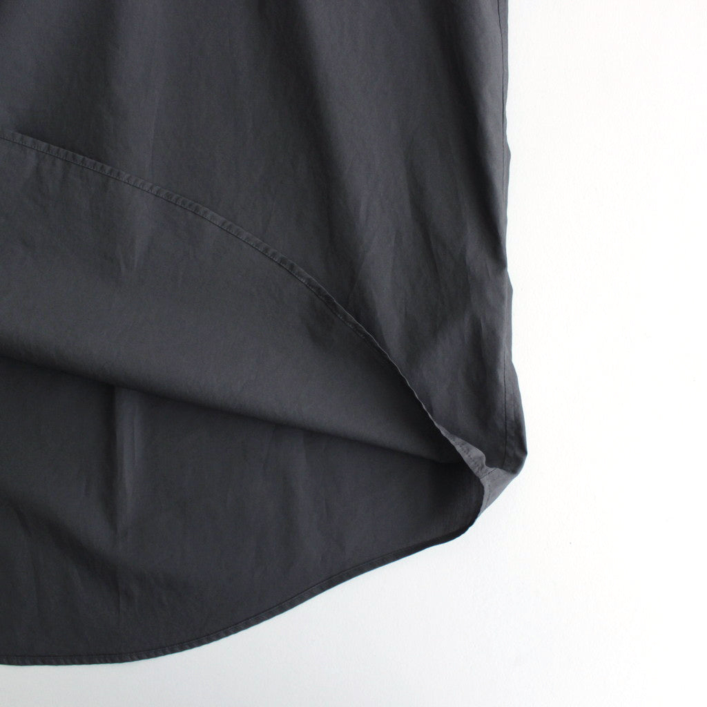 Broad S/S Oversized Regular Collar Shirt #C.GRAY [GM241-50003B]