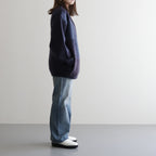 SQUARE PANNEL MOHAIR CARDIGAN #DARK NAVY [YK23FW0590S]