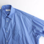 Broad S/S Oversized Regular Collar Shirt #BLUE [GM241-50003B]