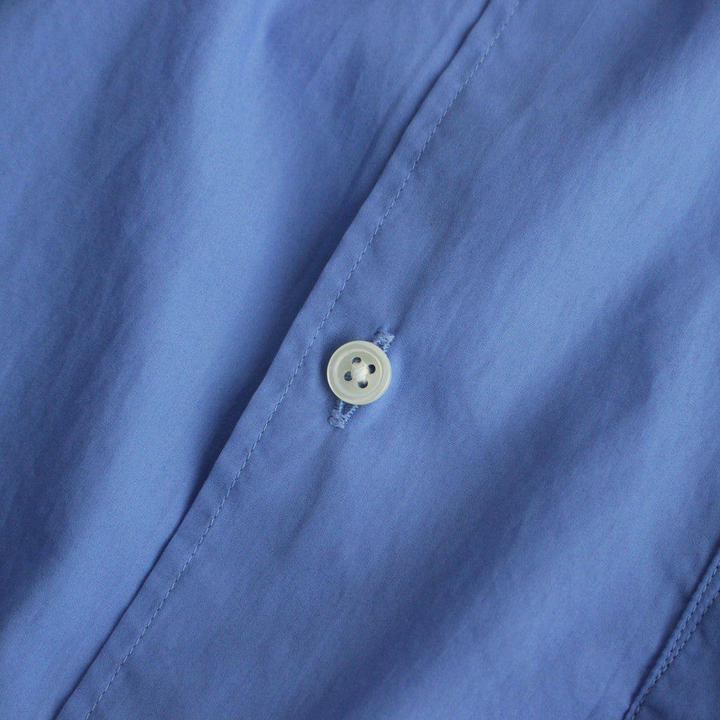 Broad S/S Oversized Regular Collar Shirt #BLUE [GM241-50003B]