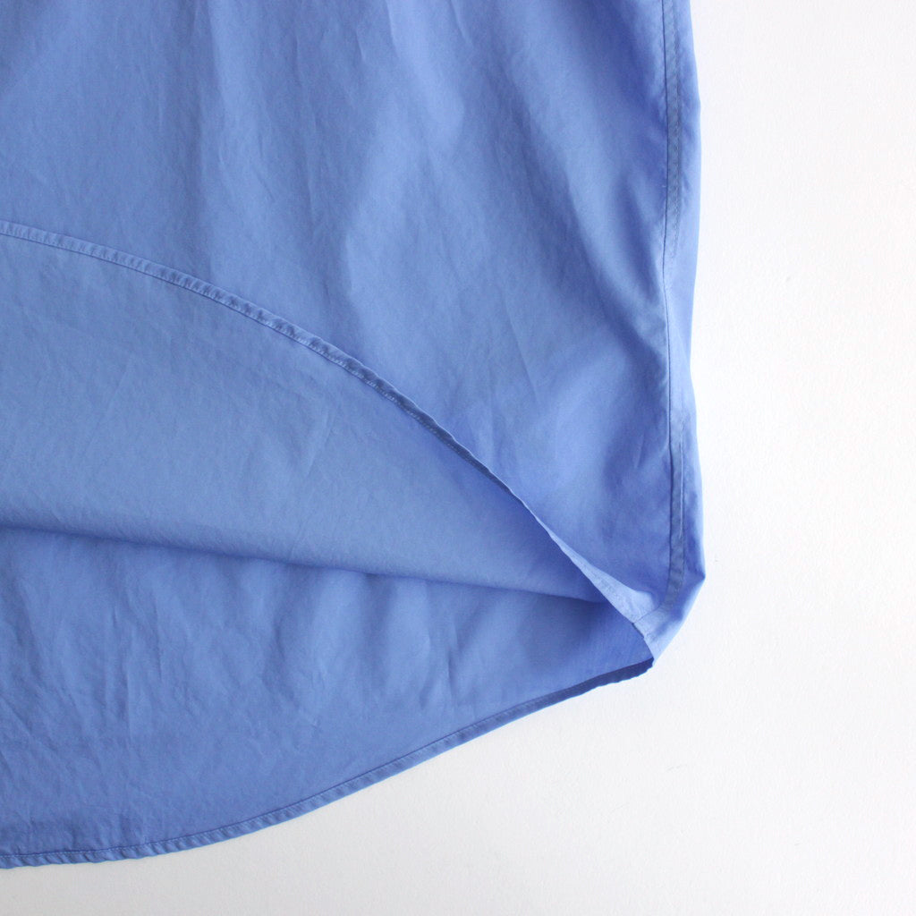 Broad S/S Oversized Regular Collar Shirt #BLUE [GM241-50003B]