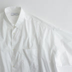 Broad S/S Oversized Regular Collar Shirt #WHITE [GM241-50003B]