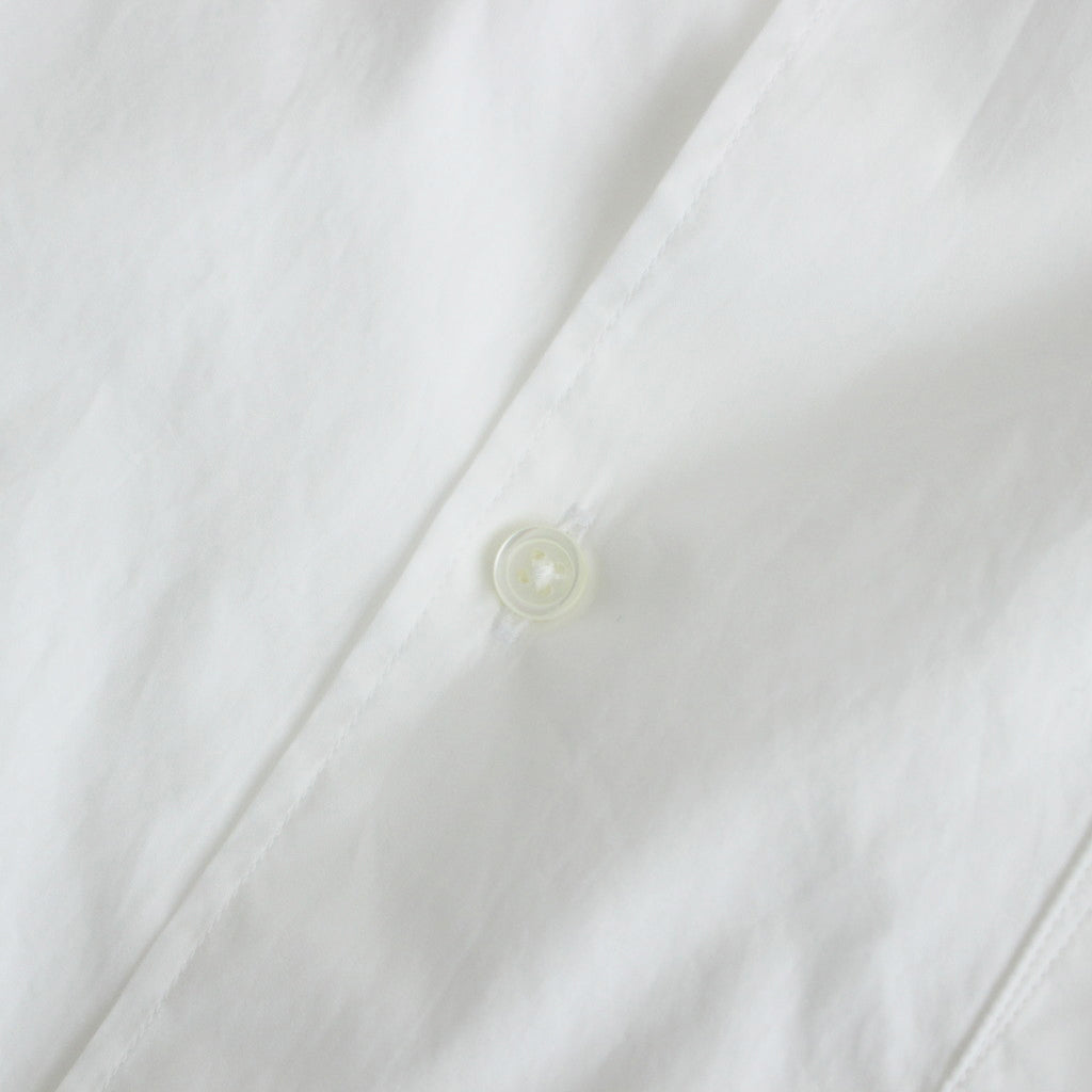 Broad S/S Oversized Regular Collar Shirt #WHITE [GM241-50003B]