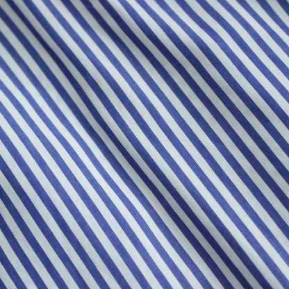 Broad L/S Oversized Regular Collar Shirt #BLUE STRIPE [GL241-50006STB]