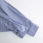 Broad L/S Oversized Regular Collar Shirt #BLUE STRIPE [GL241-50006STB]
