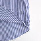 Broad L/S Oversized Regular Collar Shirt #BLUE STRIPE [GL241-50006STB]