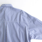 Broad L/S Oversized Regular Collar Shirt #BLUE STRIPE [GL241-50006STB]
