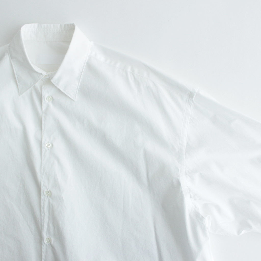 Broad L/S Oversized Regular Collar Shirt #WHITE [GL241-50006B]