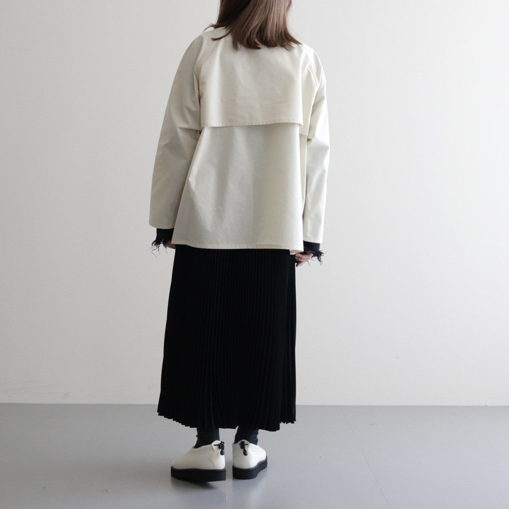 ZIP COAT SHORT #natural white [13551]