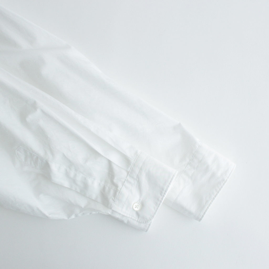 Broad L/S Oversized Regular Collar Shirt #WHITE [GL241-50006B]