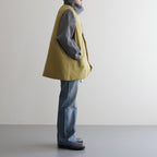 ヴィンテージNYラウンドカットパデッドベスト #Yellow Green [D223-V401]