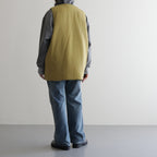 ヴィンテージNYラウンドカットパデッドベスト #Yellow Green [D223-V401]