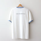 RINGER T-SHIRT STREAMING SUCKS #WHITE?~BLUE [H2401-CS029-1]