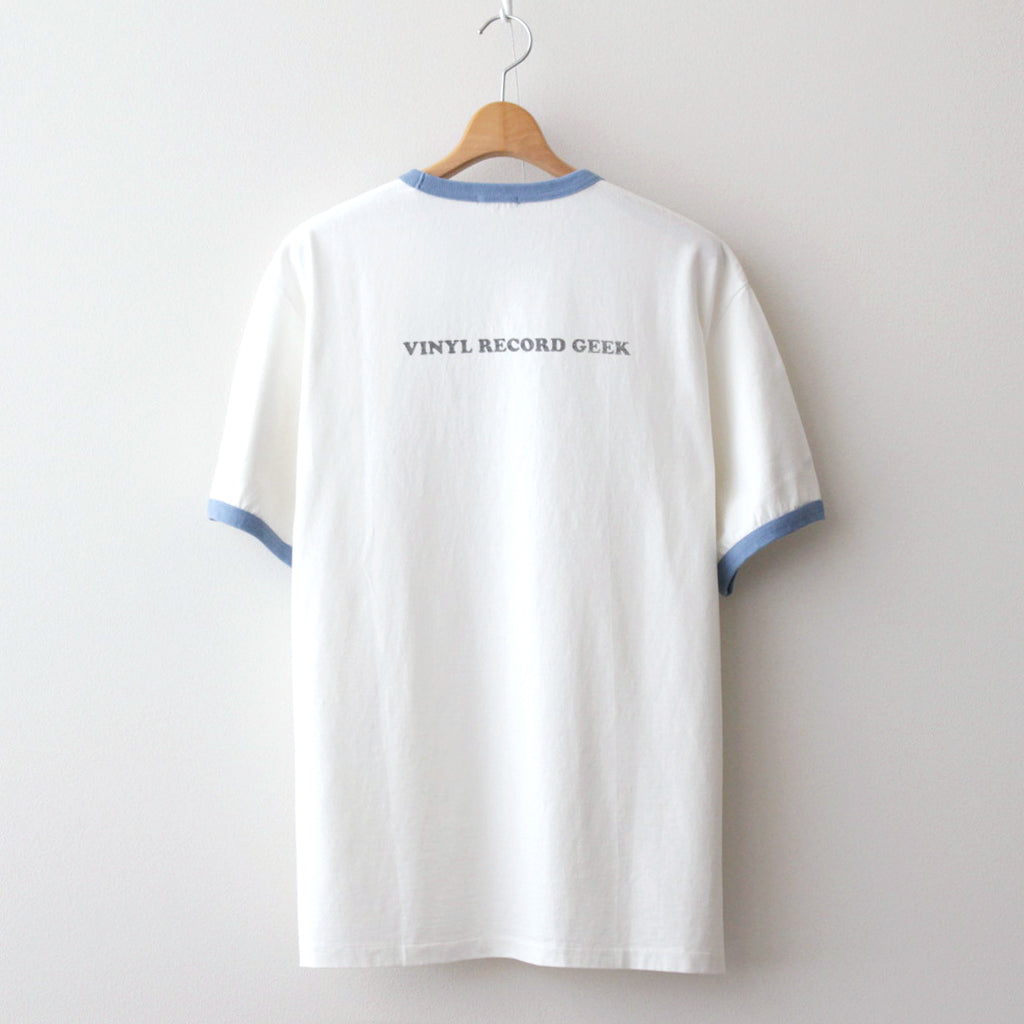 RINGER T-SHIRT STREAMING SUCKS #WHITE?~BLUE [H2401-CS029-1]