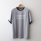 RINGER T-SHIRT NO CREAM NO SUGAR #GRAY?~NAVY [H2401-CS029-2]