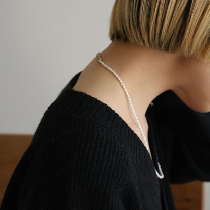 TWNKL PEARL NECKLESS #WHITE [SL020]