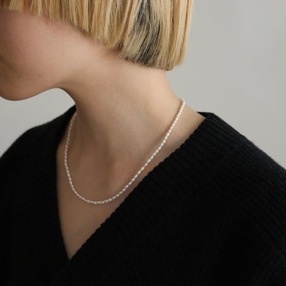 TWNKL PEARL NECKLESS #WHITE [SL020]