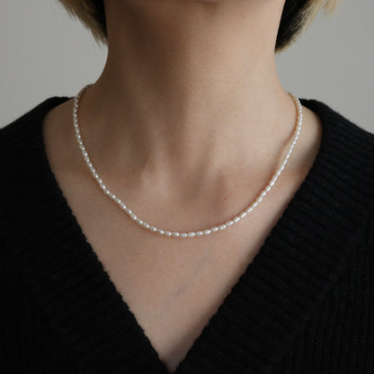 TWNKL PEARL NECKLESS #WHITE [SL020]