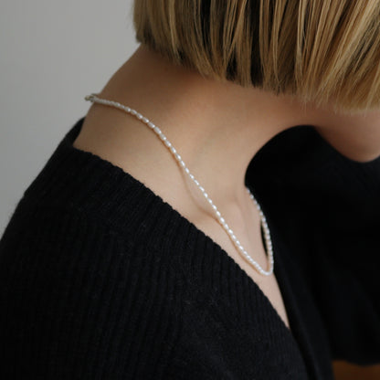 TWNKL PEARL NECKLESS #WHITE [SL020]