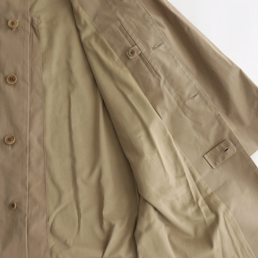 SOUTIEN COLLAR COAT STANDARD #khaki [63552] – ciacura