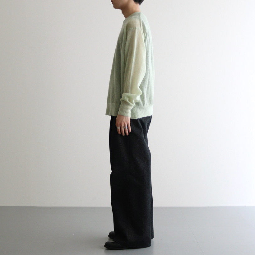 KID MOHAIR SHEER KNIT P/O #LIGHT GREEN [A24SP02FG]