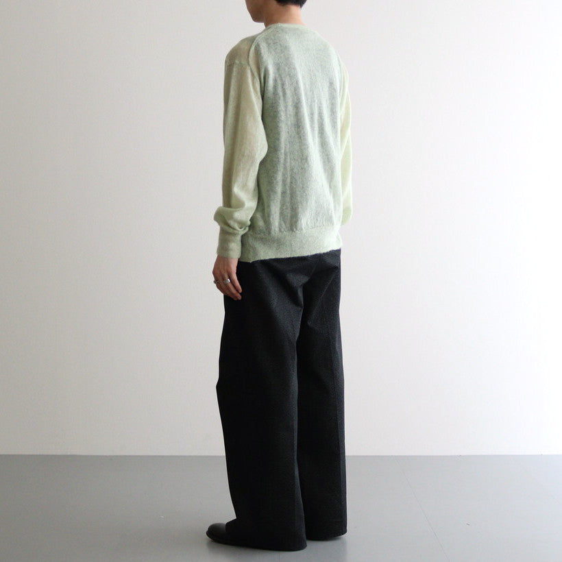 KID MOHAIR SHEER KNIT P/O #LIGHT GREEN [A24SP02FG]