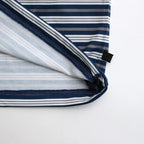 W's TECH DRAWSTRING MULTI BORDER L/S TEE #NAVY / GRAY [BE-34024L]