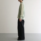 KID MOHAIR SHEER KNIT CARDIGAN #LIGHT GREEN [A24SC01FG]
