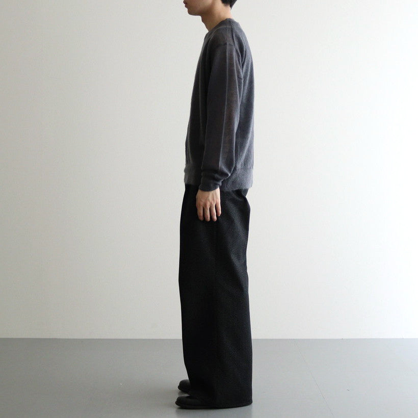 KID MOHAIR SHEER KNIT P/O #DARK GRAY [A24SP02FG]