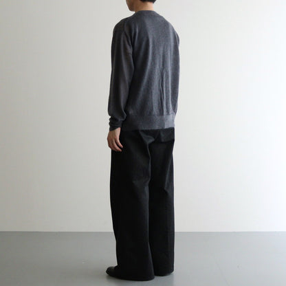 KID MOHAIR SHEER KNIT P/O #DARK GRAY [A24SP02FG]