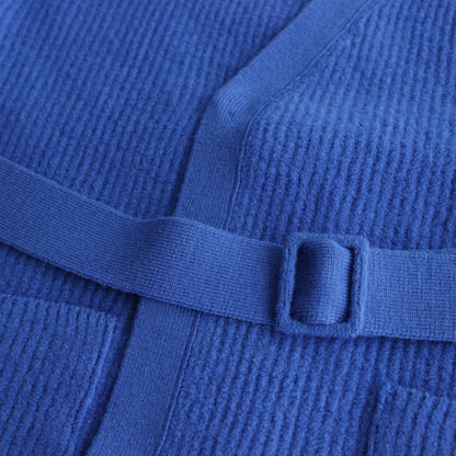 MILLED FRENCH MERINO RIB KNIT CARDIGAN #ROYAL BLUE [A23AC04MR]