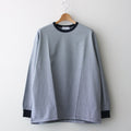 Narrow Border L/S Tee #NAVY × WHITE [GU241-70117B]