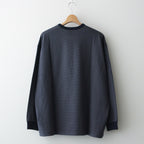 Narrow Border L/S Tee #NAVY × GRAY [GU241-70117B]