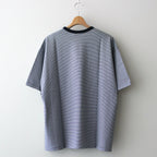 Narrow Border S/S Tee #NAVY × WHITE [GU241-70116B]